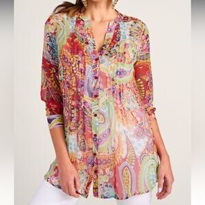 Soft Surroundings Paisley Park Tunic NWOT Size Medium Petite